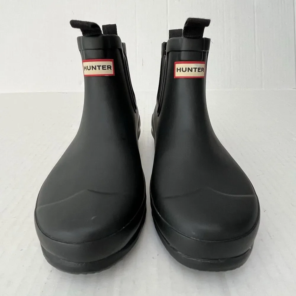 Hunter Kids Original Chelsea Rain Boots 3 Boys 4 Girls Waterproof Rubber Ankle